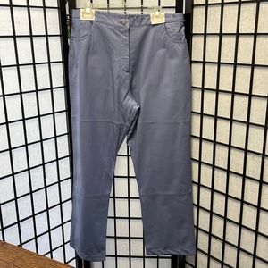 Deep, Mauve, Leather Pants By Guillaume, SZ Large